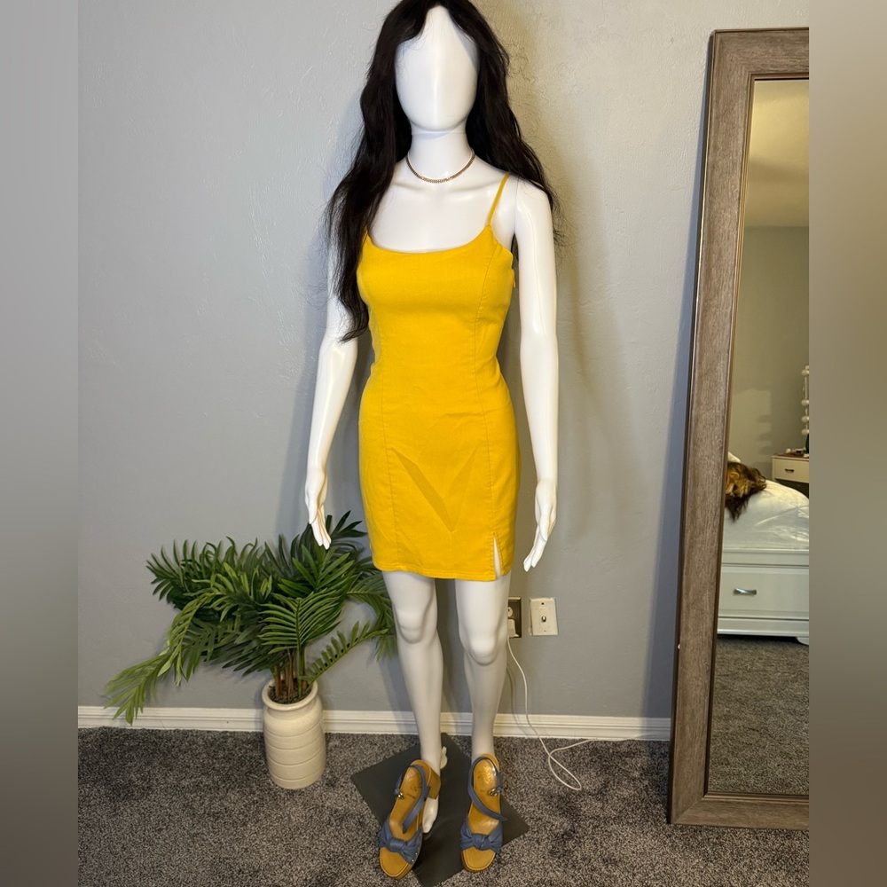 Forever 21 Yellow Mini Dress
